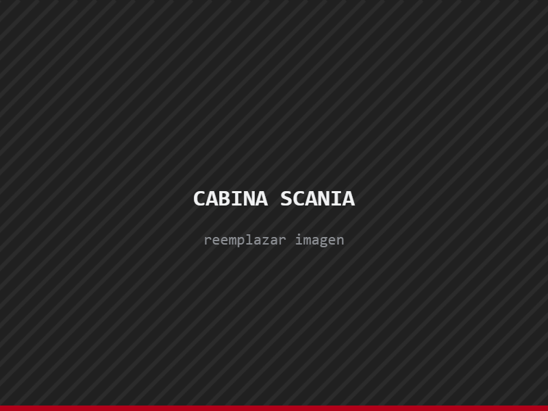 Cabina de camión Scania
